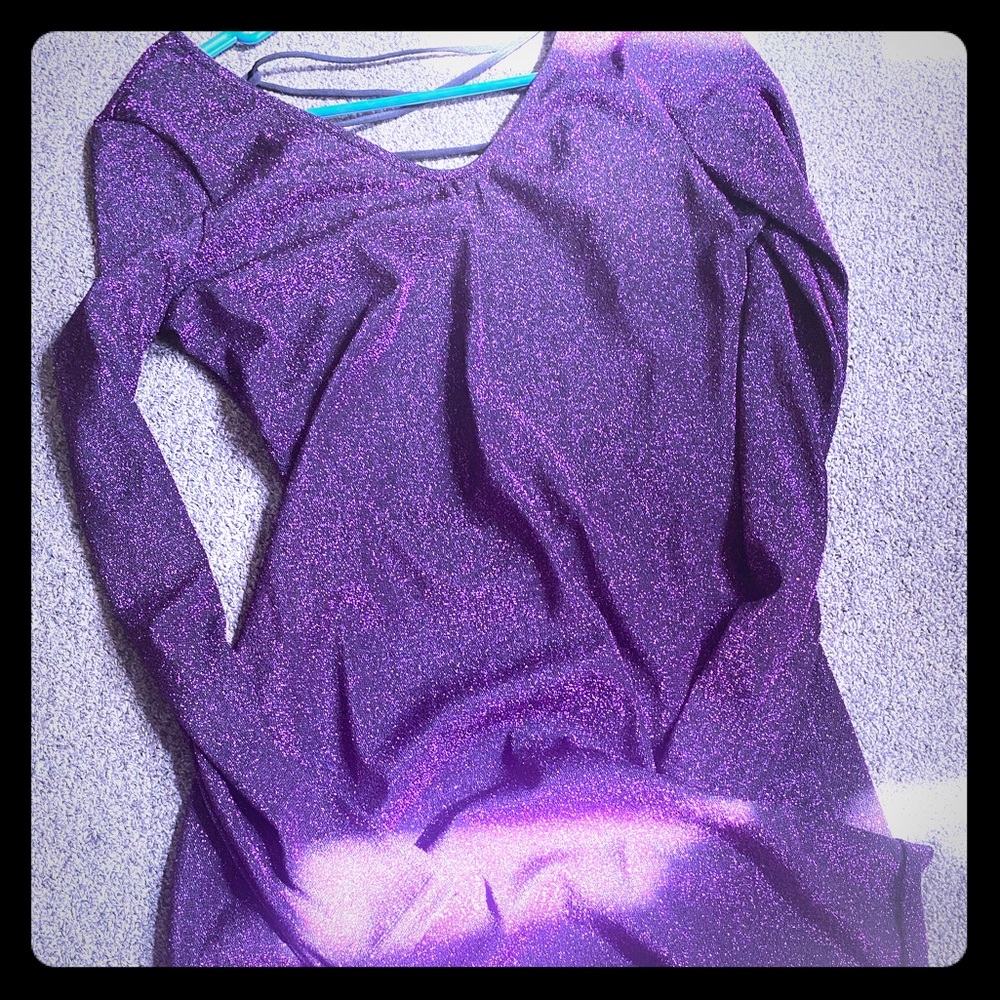 Purple shimmer cocktail dress size med